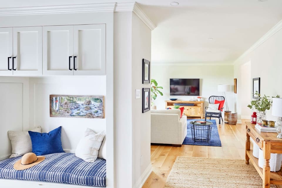 Custom White Entryway Cabinetry